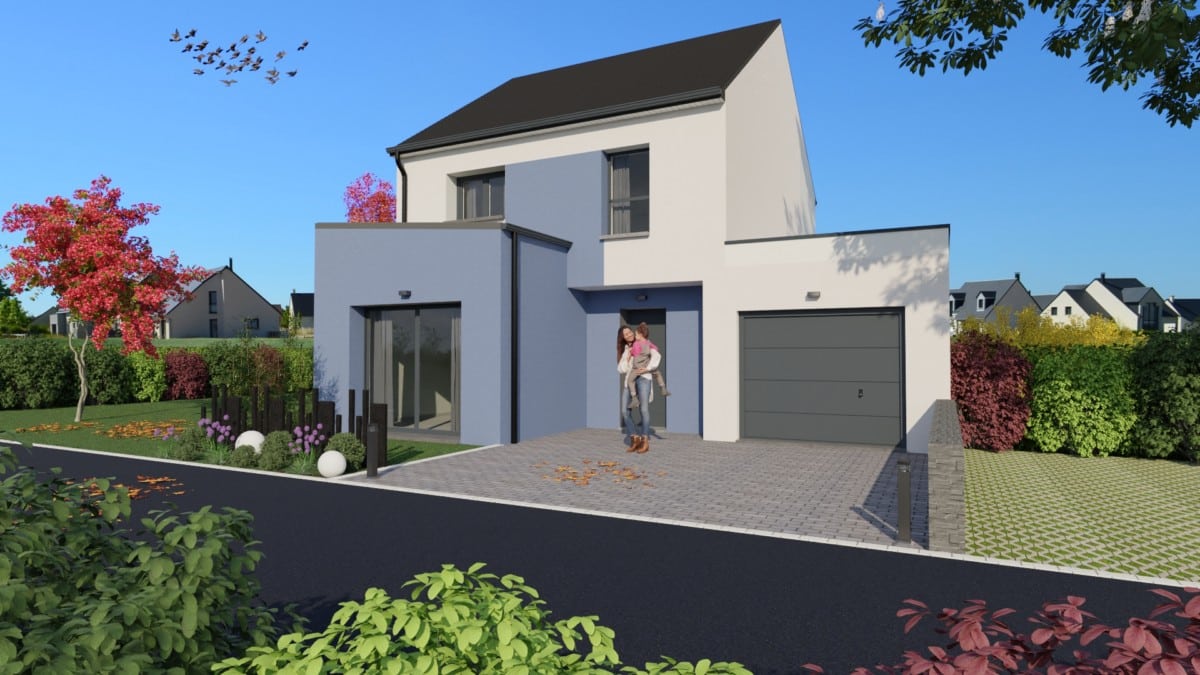 Maison installée sur le terrain