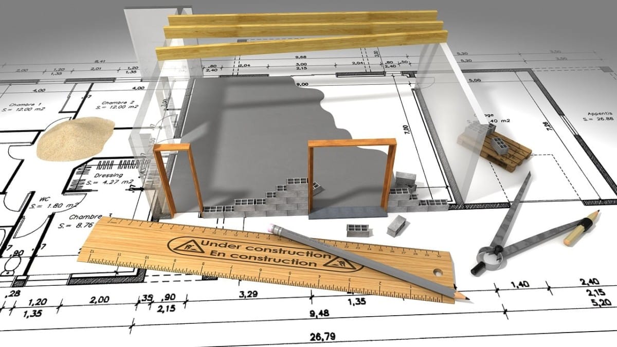 Plan de la construction d'une maison